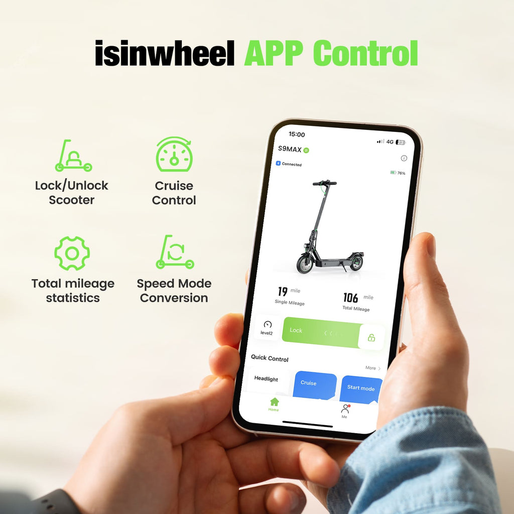 isinwheel® S9Max Electric Scooter for Adults 500W